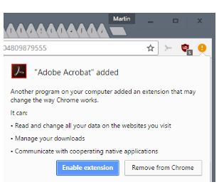 最新的Adobe Acrobat Reader DC安装了Chrome扩展程序