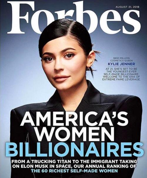 福布斯称凯莉·詹纳是世界上最年轻的自制亿万富翁互联网也有思想