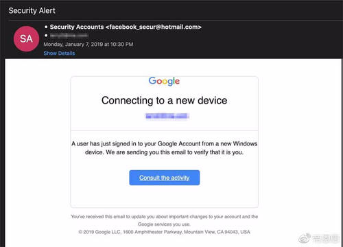 Google希望通过网上诱骗电子邮件向您提问