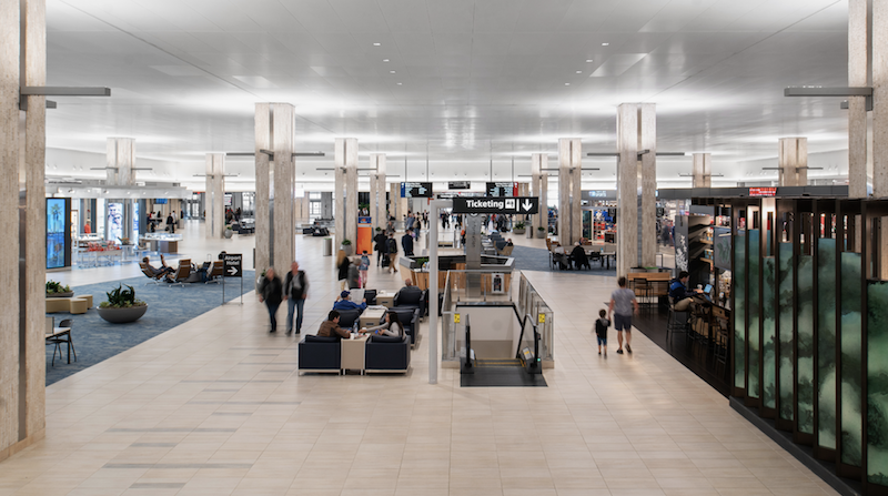 坦帕国际机场主航站楼的改造工程完工