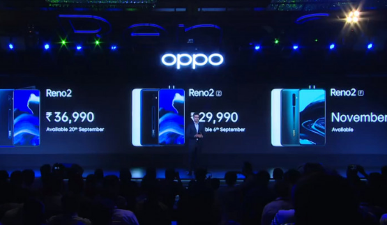 Oppo Reno2系列在印度亮相：三款手机各带四个后置摄像头