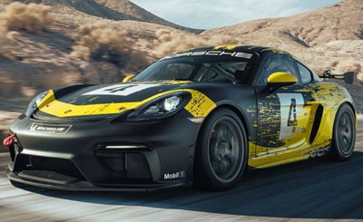 保时捷的新款718 Cayman GT4 Clubsport的车身部件由麻纤维制成