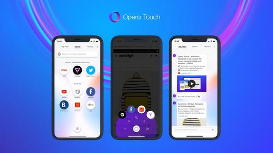 新的Opera Touch移动网络浏览器强调单手浏览