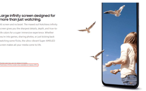 三星本身确认了Galaxy A90无缺口无限屏幕