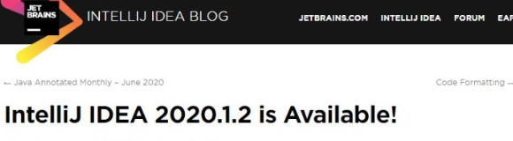 Java开发工具IntelliJ IDEA 2020.1.2版本更新发布