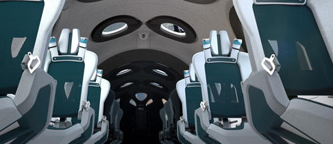 维珍银河揭示了革命性太空飞机的内部