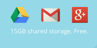 Google统一使用15GB的Gmail和云端硬盘存储空间