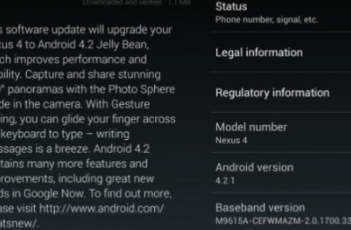 Nexus4和Nexus10推出了Android421OTA更新