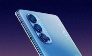 假定的OPPO RENO 5智能手机的过滤图像