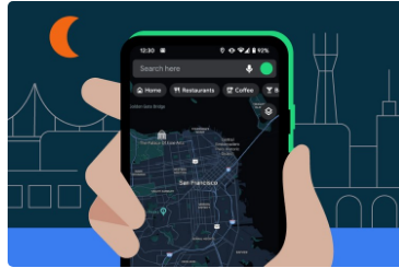 谷歌地图终于在Android上获得了人们期待已久的黑暗模式