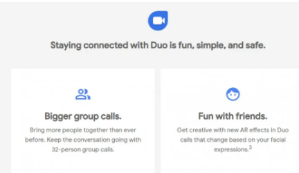 谷歌Duo在促销电子邮件中宣传32人群组聊天