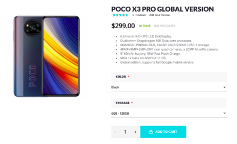 只需299美元即可在Giztop上获得POCOX3Pro全球版