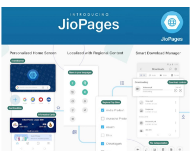 Reliance Jio启动具有个性化内容主题等的JioPages浏览器