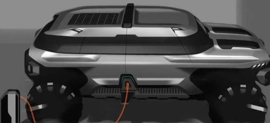 通用汽车设计公司展示电动越野车的渲染