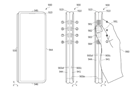 新专利表明三星GalaxyZFold3智能手机可能配备触控式侧边按钮