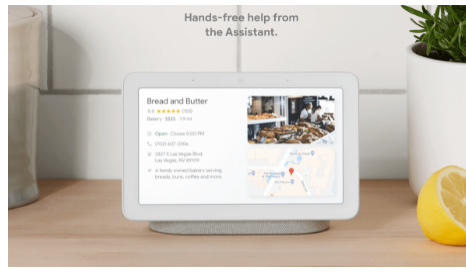 谷歌NestHubs将很快为您在餐厅预订餐桌