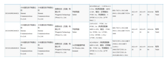 小米MiPad5型号在传闻八月发布之前获得3C认证