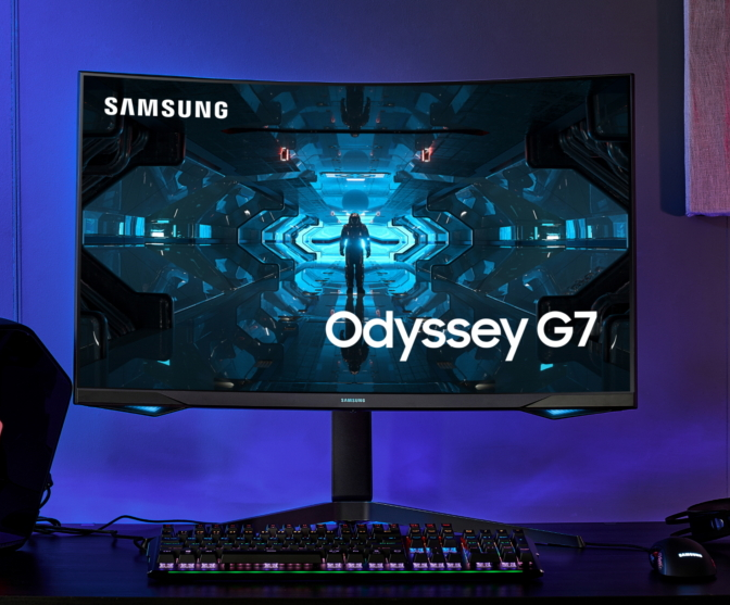 三星在全球推出OdysseyG7曲面游戏显示器