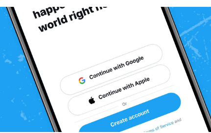 Twitter添加谷歌帐户和苹果ID以绕过登录问题