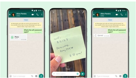 WhatsApp推出媒体查看一次功能可以更好地控制隐私