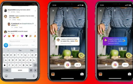 Instagram Reels获得新的类似TikTok的视觉回复功能