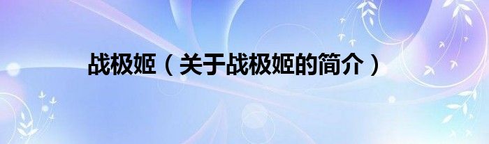 战极姬（关于战极姬的简介）