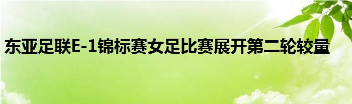 东亚足联E-1锦标赛女足比赛展开第二轮较量