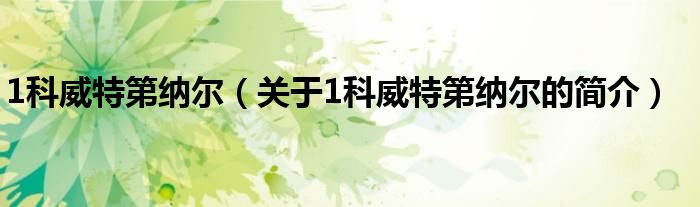 1科威特第纳尔（关于1科威特第纳尔的简介）