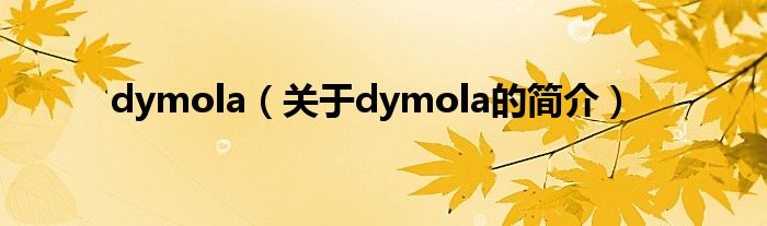 dymola（关于dymola的简介）