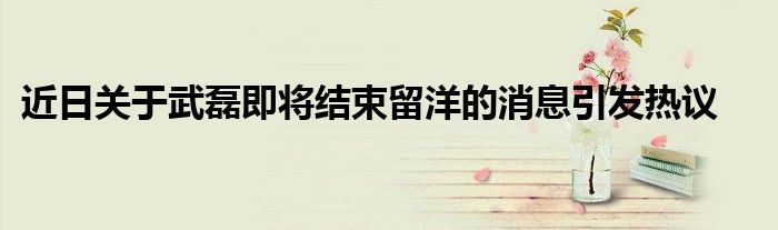 近日关于武磊即将结束留洋的消息引发热议