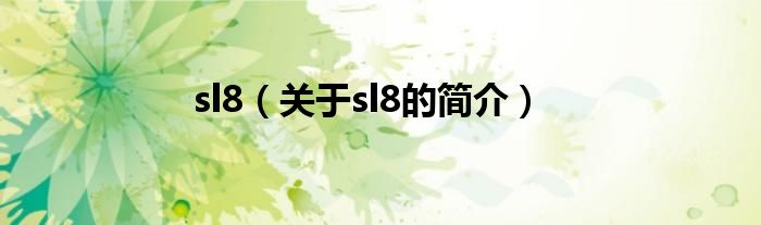 sl8（关于sl8的简介）