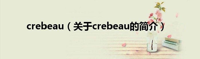 crebeau（关于crebeau的简介）