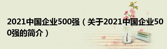 2021中国企业500强（关于2021中国企业500强的简介）