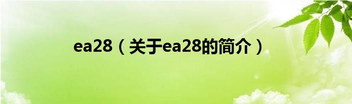 ea28（关于ea28的简介）