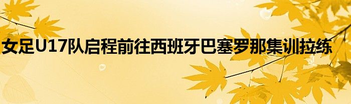 女足U17队启程前往西班牙巴塞罗那集训拉练