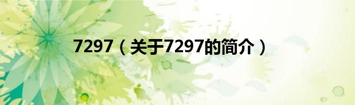 7297（关于7297的简介）