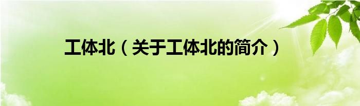 工体北（关于工体北的简介）