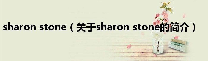 sharon stone（关于sharon stone的简介）