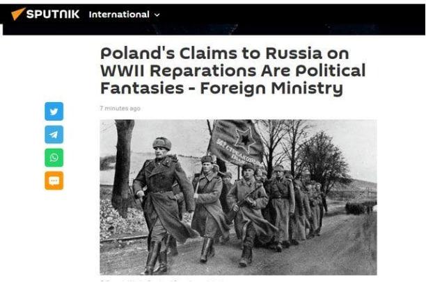 俄方:波兰向俄索要二战赔偿是幻想