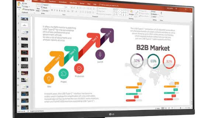 带USBType-C的LG24QP750-B工作和娱乐显示器