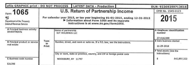 美国国会公布特朗普纳税申报表：多年纳税不足千元 2020为“零”