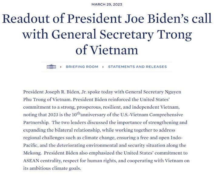 美国国务卿布林肯将于下周访问越南并前往日本参加G7外长会议