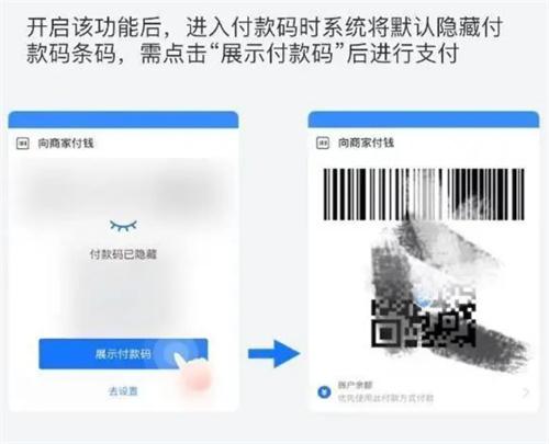 支付宝上线“隐藏付款码”功能！防新型诈骗