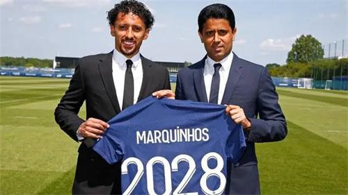 巴黎与29岁队长马尔基尼奥斯正式续约至2028年