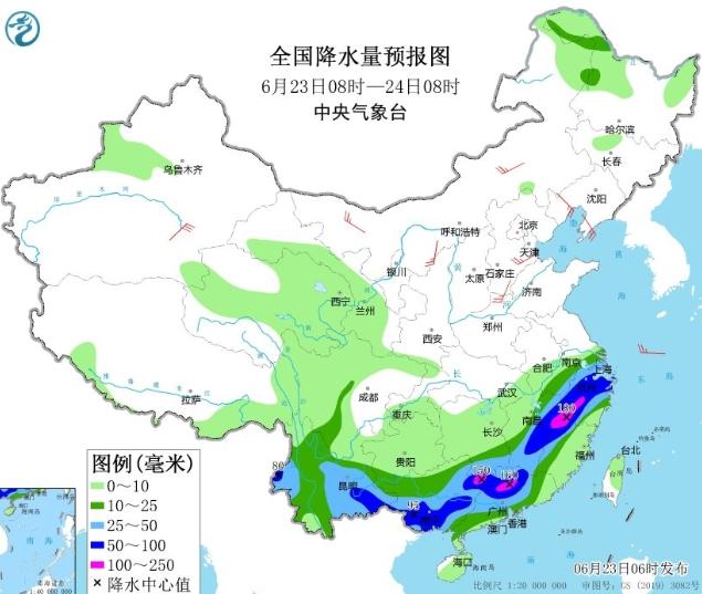 江南华南迎来大范围持续性强降水，华北黄淮高温持续