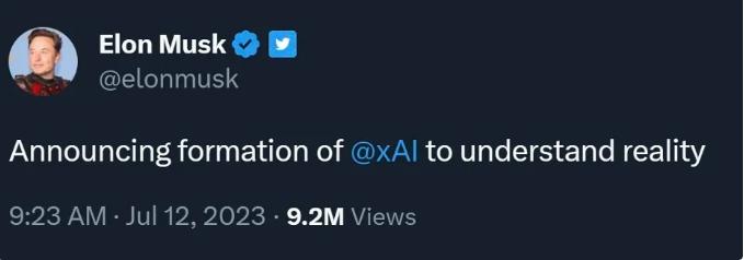 马斯克主导的xAI项目正式落地，挑战AI领域的领军公司