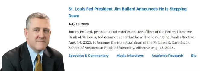 美联储最具影响力的鹰派主席宣布辞职，或将重塑货币政策格局