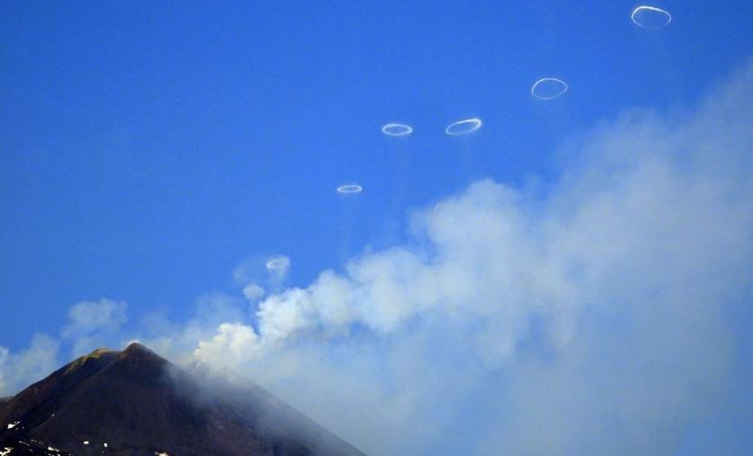 神奇自然：探秘意大利埃特纳火山的“烟圈”奇观
